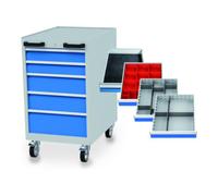 Bedrunka+Hirth Bedrunka+Hirth Servante d’atelier armoire à tiroirs avec 5 tiroirs, assortiment de compartiments inclus Quantité:1