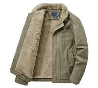 BEDSETS Veste Militaire épaisse en Polaire pour Homme, Streetwear d'hiver, Pilote Cargo, Manteaux de Bombardier en Coton, Coupe-Vent, Parka, Nouvelle Collection 2021 (Vert Clair,3XL)