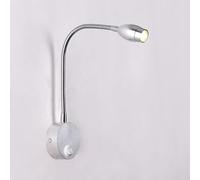 Bedside Reading Wall Light Flexible Wall Sconce Lighting with Switch Gooseneck Wall Lamp Focused Bed Reading Wall Lights Night Lamps for Bedroom Living Room Study Hotel/Sier 3000K