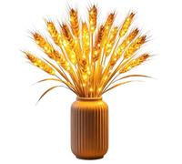 Bedside Table Lamp - Wheat Table Lamp with Warm White LED Rustic Farmhouse