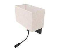 Bedside W Lampbedroo Bedside W LED LED Black Fer Electroplaste câblé avec Une Chambre à Lampe à Lampe à la Lampe W Appince pour Le Salon Corridor de l'hôtel W Lire étapes à