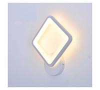 Bedside Wall lamp Bedroom Solid Wood Rotating Aisle Corridor Corridor Nordic Living Room led Wall Painting Bedside lamp (Color Temperature : Warm White) (Nature White)