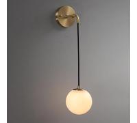 Bedside Wall Sconces Copper Wall Sconces Marble Shade Bedrooms Sconces Wall Decor Wall Lights Natural Stone Wall Lamps for Bedroom Living Room Hallway Background Wall(Dark Color)/Light Color