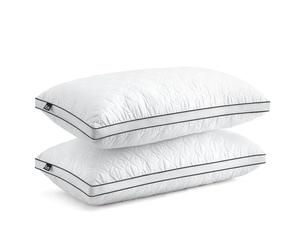 BedStory Lot de 2 oreillers 40 x 80 cm, en Microfibre, Respirants et lavables, idéaux pour Un Sommeil réparateur Profond, certifié Öko-Tex