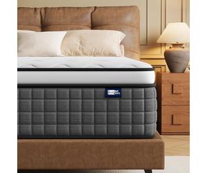 BedStory Matelas 120x190x30 cm - Matelas Ressorts Ensaches - Mousse à Mémoire de Forme - Confort Ferme - Isolation des Mouvements - Matelas Luxe - Soutien Lombaire - Durable & Respirant