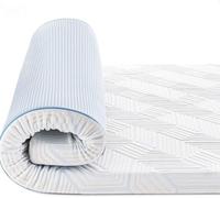 BedStory Surmatelas 100 x 200 cm, 7,5 cm de hauteur, en mousse à mémoire de forme gel, dureté H2 et H3, pour lit boxspring, caravane, canapé-lit, avec housse amovible et lavable