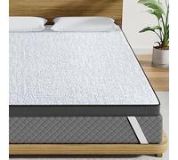 BedStory Surmatelas 140 x 190 x 7cm en Mousse à Mémoire de Forme, Bambou et Gel - Confort et Fraîcheur Garantis!