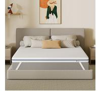 BedStory Surmatelas 140 x 190 x 8CM, Surmatelas Mousse à Mémoire de Forme, Tissu Respirant, Confort, Soutien Ferme, 2 Places