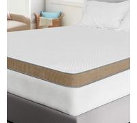BedStory Surmatelas à mémoire de Forme en Gel de 7,5 cm - Dureté H2+H3 - Mousse Froide 2 en 1 - Orthopédique pour Matelas à sommier tapissier, canapé-lit, avec Housse Amovible