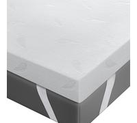 BedStory Surmatelas double en mousse à mémoire de forme, 10 cm, avec coins élastiques, doux et lavable (160 x 190 x 10 cm)