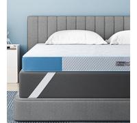 BedStory Surmatelas en gel - 160 x 200 cm - Hauteur 10 cm - Surmatelas en mousse gel - H3 et H4 - En noyau de mousse froide - Pour lit, lit à sommier tapissier, canapé-lit, caravane - Certifié Öko-TEX