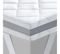 BedStory Surmatelas en gel 90 x 200 cm H3/H4 en mousse froide de 10 cm de hauteur - Housse en maille 3D respirante - Surmatelas confortable pour lit à sommier tapissier et canapé-lit inconfortable