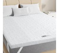 BedStory Surmatelas ferme 140x200cm-5cm d'épaisseur Deux niveaux de fermeté H3 & H4 Surmatelas, surmatelas à 7 zones en mousse à froid, surmatelas pour lit à sommier tapissier, caravane, canapé-lit