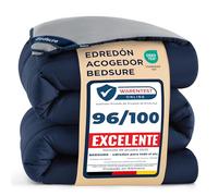 Bedsure Couette Chaude 200x200 Bleu - Tempérée 300g/m², 2 Personnes Avec Onglets d'Angle, Lavable en Machine
