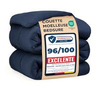 Bedsure Couette 200x200 Quatre Saisons Toute l'Année - Couette 200x200cm 4 Saisons - Certifiée Oeko-TEX 300GSM Bleu, Duvet Doux et Chaud pour Allergiques