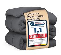 Bedsure Couette Chaude Tempérée 300g/m², 2 Personnes 135x200 Onglets d'Angle, Lavable en Machine