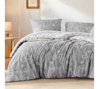 Bedsure Couette Imprimée 200x200 - Couette sans Housse Lavable 2 Personnes