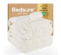 BEDSURE Couverture douillette en polaire - Douce et chaude - Grande couverture de canapé XXL - Douce et chaude - En velours de coco - 240 x 220 cm