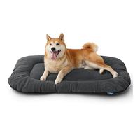 Bedsure Panier Chien Grande Taille - 89 x 56 cm Tapis Chiens Lavable, Coussin Chien Antidérapant, Matelas Chaud pour Chiens de Taille Moyenne et Grande, Gris Foncé