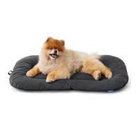 Bedsure Panier Chien Moyenne Taille - 59 x 43 cm Tapis Chiens Lavable, Coussin Chien Antidérapant, Matelas Chaud pour Chiens de Taille Moyenne, Gris Foncé