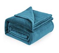 Bedsure Plaid Polaire Couverture Canapé - 220 x 240 cm, Turquoise