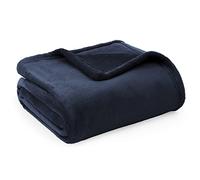 Bedsure Plaid Polaire Couverture Canapé - Douillette en Microfibre en Flanelle, Douce et Chaude, Jeté de Canapé Grande Taille, XL 130 x 150 cm, Bleu Marine