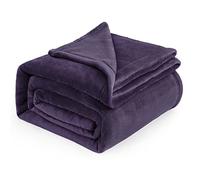Bedsure Plaid Polaire Couverture Canapé - Douillette en Microfibre en Flanelle, Douce et Chaude, Jeté de Canapé Grande Taille, XXL 220 x 240 cm, Violet
