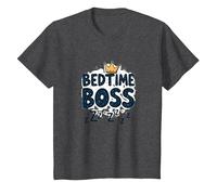 Bedtime Boss : Freak in The Sheets Funny Sleepy Crown T-Shirt, Enfant, Chiné Foncé, 6 Ans