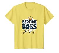 Bedtime Boss : Freak in The Sheets Funny Sleepy Crown T-Shirt, Enfant, Citron, 8 Ans