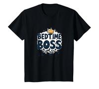 Bedtime Boss : Freak in The Sheets Funny Sleepy Crown T-Shirt, Enfant, Noir, 6 Ans