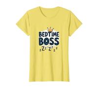 Bedtime Boss : Freak in The Sheets Funny Sleepy Crown T-Shirt, Femme, Citron, XXL