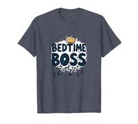 Bedtime Boss : Freak in The Sheets Funny Sleepy Crown T-Shirt, Homme, Bleu Chiné, M