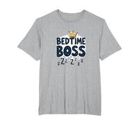 Bedtime Boss : Freak in The Sheets Funny Sleepy Crown T-Shirt, Homme Grandes Tailles, Gris Chiné, 3X Tall