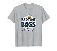 Bedtime Boss : Freak in The Sheets Funny Sleepy Crown T-Shirt, Homme, Gris Chiné, S