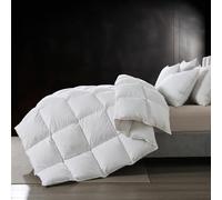 BedTreat Couette en Duvet et Plumes d'oie, pour Toutes Les Saisons, 100% Coton avec languettes d'angle (228,6 x 228,6 cm)