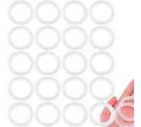 Beduan Joint torique en silicone à trois colliers de serrage de 5 cm pour tuyau sanitaire OD 64 mm (lot de 20)