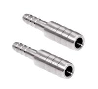 Beduan Rducteur d'pissure en acier inoxydable 3/8"""" 5/16"""" Barb ID Rducteur Barb Raccord Air Eau Carburant Bateau (Lot de 2)