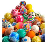 Bedwina Balles rebondissantes en Vrac - Lot de 250 (27 mm), Assortiment varié de Petites balles en Caoutchouc colorées à Haut Rebond, Cadeaux pour Enfants, Prix pour boîtes à trésors et Sacs Cadeaux