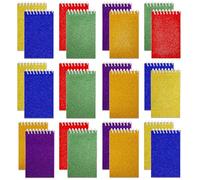 Bedwina Blocs-notes mini Lot de 24 petits blocs de poche 6,4×9,1 cm, spirales pour croquis et mémos, idéals comme cadeaux pour fêtes ou pochettes surprises