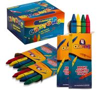 Bedwina Crayons en vrac - 288 crayons (72 paquets de 4), crayons de couleur non toxiques pour enfants, cadeaux d'anniversaire, restaurants, prix, sacs cadeaux et Noël