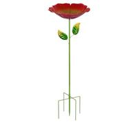Bee Bath Stake, Flower Bird Feeder, Garden Water Dish, Butterfly Drinking Station, Outdoor Wildlife Decor for Patio Backyard Porch Yard Lawn Flower Bed Birdwatching Nature Garden Use