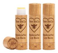 Bee Bella Lip Balm Vanilla Bean 3 Pack - Hydrating Hydrating Lip Care 100% Natural Original Organic Brees With Vitamin E fait la main aux tats-Unis