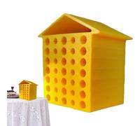 Bee Butterfly House, Outdoor Habitat, Bee Hive Hotel, Butterfly Shelter Garden, Creative Bee Box, Pollinator Habitat for Garden, Detachable Bee House, Butterfly Hive for Home, Wooden