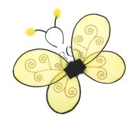 Bee Costume For Kids - Wings And Antenna Headband Halloween Cosplay Set | Children'S Bee Wings with Headband for Theater Performance Stage Show Holiday Halloween Carnival Easter Masquerade Themed