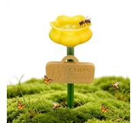 Bee Cup | for Garden Flower Shape Butterfly Feeder with Ground Insert