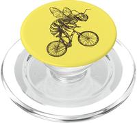 Bee Cycling Vélo Drôle Animal Insecte Biker Ride Bike PopSockets PopGrip pour MagSafe