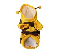 Bee Dog Costumes - Cute Hoodies Puppy Clothes | Cosplay Dress Hoodie | Hooded Coat Christmas Outfits for Small Medium Pets Dogs French Bulldog Sleeveless Clothes