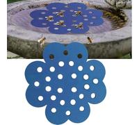 Bee Drinker Island - Île flottante pour abeilles pour pollinisateurs assoiffés, station d'arrosage pour tasses d'abeilles, bain d'abeilles, décoration de jardin extérieure (bleu)