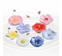 Bee Feeder Flowers 8-Piece Decorative - Butterfly Drinking Dispenser Bee