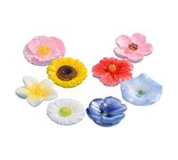 Bee Feeders for Outside - 8 Pieces Waterproof Resin Butterfly Feeders - Floating Bee Watering Station for Backyard, Patio & Pond Pollinator Cups for Hummingbirds & Garden Landscape Decor